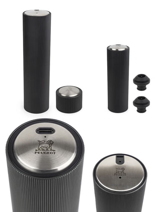 Peugeot Electric Wine Corkscrew and Preserve - Gift Set