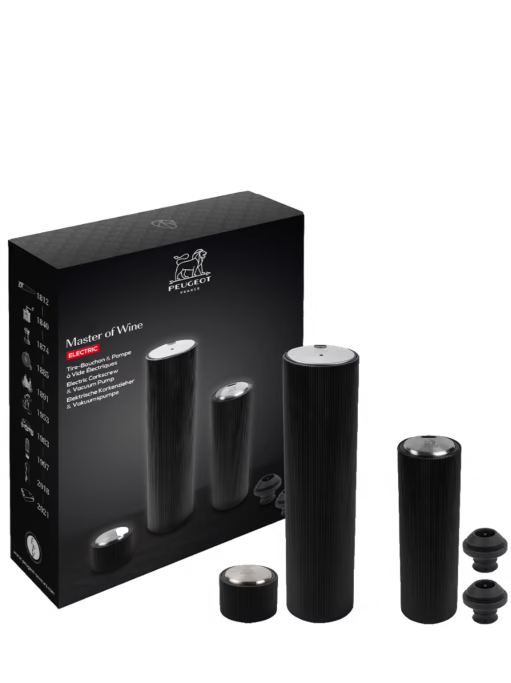 Peugeot Electric Wine Corkscrew and Preserve - Gift Set