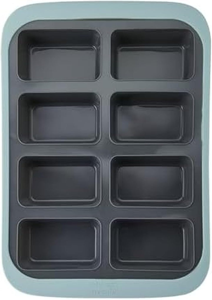 Chicago Metallic 8-Cup Silicone Loaf Pan, 9x5 -Inch Nonstick Bakeware